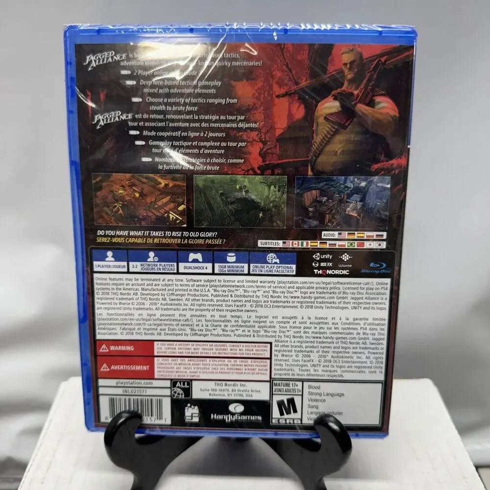 Jagged Alliance Rage PS4 Sony PlayStation 4 Strategy RPG Game THQ Brand New Seal